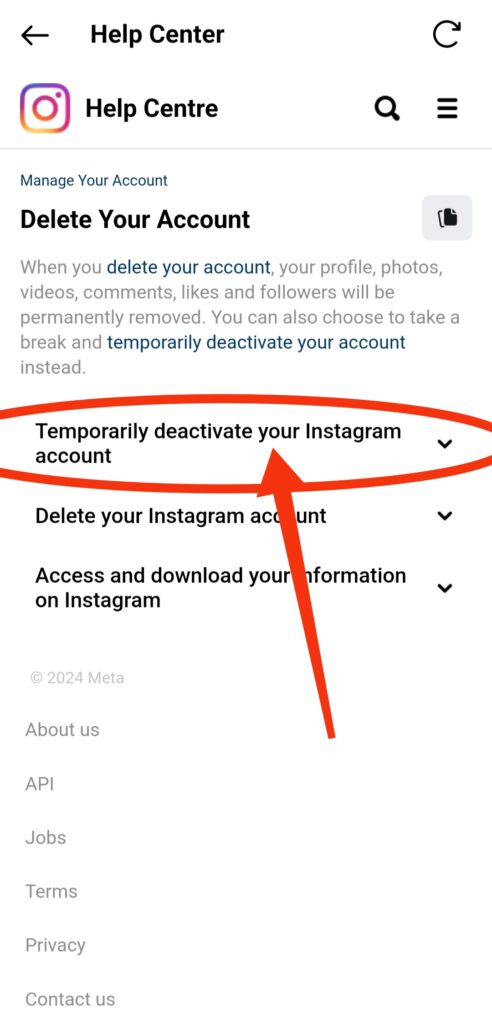 Instagram account delete kaise kare